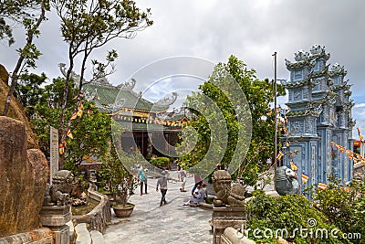 Linh Ung Pagoda in Ba Na Hills Editorial Stock Photo